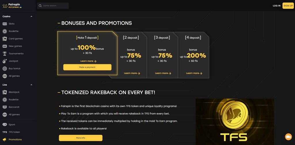 Fairspin Casino – Biztonságos kriptoszerencsejáték-létesítmény